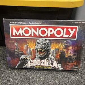 Monopoly Godzilla Monster Edition Board Game Family Games - New/ Sealed